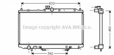 AVA QUALITY COOLING mt2153 -  Радиатор, охлаждение двигателя